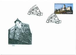 FDC 526 Slovakia Historical Anniversaries: Ľubovňany Castle 2012 - Châteaux