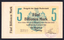 Deutschland, Germany, Duderstadt - 5 Billionen Mark, 1923 ! - 5 Biljoen Mark