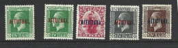 Aitutaki 1917 - 1920 Overprints On NZ KGV Perf 14 X 15 Part Set Of 4 M , HR - Aitutaki