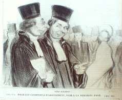 Lithographie Daumier Honoré Signée Paris 29 1839 - Stiche & Gravuren