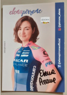 Autographe Elena Pirrone Valcar Cylance - Cycling