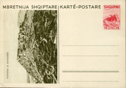X0470 Albania,stationery Card 15q.Karte Postare Mbretnija Shqiptare,showing Fortesa E Shkodres - Albanien