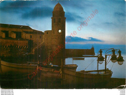 66.  COLLIOURE .  Tour De L'église ND Des Anges Vue De Nuit .  - Collioure