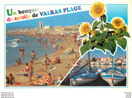 34.  GUn Bouquet De Soleils De VALRAS PLAGE .  CP Multivues . - Otros & Sin Clasificación