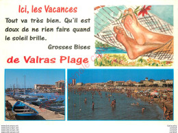 34.  Grosses Bises De VALRAS PLAGE .  CP Multivues . - Other & Unclassified