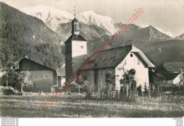 74.  SERVOZ . L'Eglise Et Le Chaine Du Mont-Blanc . - Autres & Non Classés