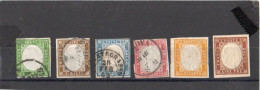 ITALIA -  SARDEGNA 1861 - Serie Completa, 4 Valori Usati, C 80 E Lire 3 MNH** Cat. € 800 Circa . Nov 2023-04 - Sardinië