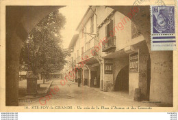 33.  SAINTE FOY LA GRANDE .  Un Coin De La Place D'Armes Et Des Couverts . - Other & Unclassified
