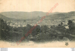 34.  LODEVE . Vue Générale . - Lodeve