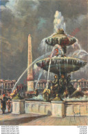 PARIS En Flânant . Place De La Concorde .  Editions D'Art YVON  I. K. 46 - Otros & Sin Clasificación