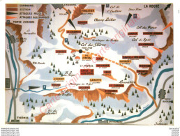 74.  Plateau Des GLIERES .  Carte De L'implantation Des Ections Pour Réception Des Parachutages ... - Autres & Non Classés