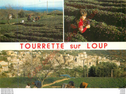 06.  TOURRETTE Sur LOUP .  CP Multivues . - Autres & Non Classés