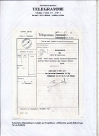BELGIAN CONGO  FORMULAIRE TELEGRAPHIQUE EXPEDITEUR MOD1/T 1767 KIKWIT 26.05.36 - Andere & Zonder Classificatie