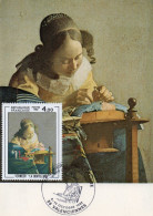 Carte  Maxi  1982 Premier Jour/ VERMEER "la Dentelliere" - 1980-1989