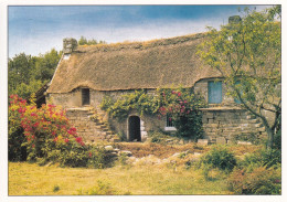 Bretagne Chaumière Bretonne à Escalier Extérieur - Bretagne