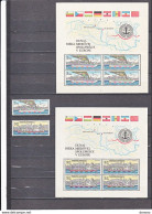 TCHECOSLOVAQUIE 1982 BATEAUX Yvert 2495-2496 + BF 57-58, Michel 2679-2680 + Bl 51-52 NEUF** MNH - Unused Stamps