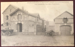 France, CPA - Etablissement A. HAUTON - Saint-Nazaire-sur-Loire - Vue D'ensemble, Rue De La Ville Etable - (B1501) - Autres & Non Classés