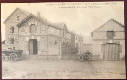France, CPA - Etablissement A. HAUTON - Saint-Nazaire-sur-Loire - Vue D'ensemble, Rue De La Ville Etable - (B1501) - Otros & Sin Clasificación