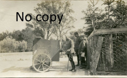 PHOTO FRANCAISE - BROUETTE BLINDEE DE TRANCHEE POUR MITRAILLEUSE A SAINT HILAIRE LE GRAND MARNE - GUERRE 1914 1918 - Guerra, Militares