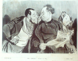 Lithographie Daumier Honoré Signée Paris 23 1839 - Prenten & Gravure