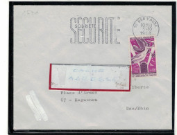 YT 1571 SSL/BAR SUR AUBE 5/10/1968 FAG SECURITE SOBRIETE - 1961-....