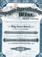 COMPAGNIE TRANSATLANTIQUE BELGE - Navigazione