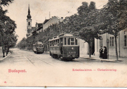 Budapest Animée Krisztina-Körut Chrisztinenring Tramway Tram - Hongrie