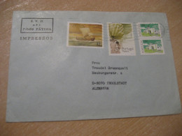FATIMA 1990 To Ingolstadt Germany Banana Stamp Discover America Explorer Cancel Cover PORTUGAL - Alimentation