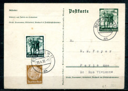 ALLEMAGNE - Entier Postal, Ganzache Michel P268 - Berlin Nach Paris - Tarjetas