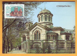 1994 Moldova Maxicard. Kishinev. Church Of St. Panteleimon. Architecture. - Moldavie