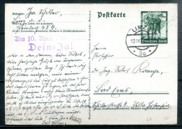 ALLEMAGNE - Entier Postal, Ganzache Michel P268 - "Um 10. April Dem Führer Dein Ja !" - Tarjetas