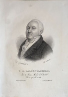 GRAVURE 19ème T. G. LALLY TOLLENDAL PAIR DE FRANCE MEMBRE INSTITUT - Autres & Non Classés