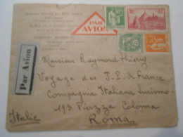 France Poste Aerienne , Lettre De Paris 1935 Pour Roma - 1927-1959 Storia Postale