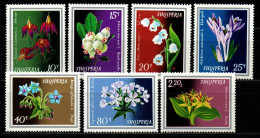 Albanien 1974 - Mi.Nr. 1698 - 1704 - Postfrisch MNH - Blumen Flowers - Other & Unclassified