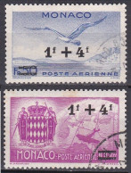 Monaco Poste Aérienne 1945 YT 11-12 Oblitérés - Airmail