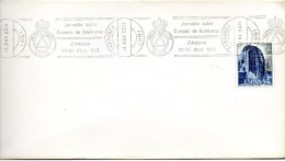 Carta Con Matasellos Commemorativo De Jornadas Sobre Cuerpo De Bomberos Zaragoza - Storia Postale