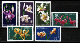 Albanien 1974 - Mi.Nr. 1405 - 1410 - Postfrisch MNH - Blumen Flowers Lilien Lilies - Andere & Zonder Classificatie
