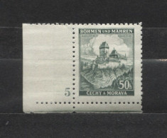 Böhmen Und Mähren # 26 Platten-Nr. 5 Schmaler Unterrand 100erBogen, Postfrisch - Unused Stamps