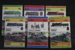 Tuvalu Funafuti 1-12 Postfrisch Als 6 Paar #VJ122 - Eisenbahnen