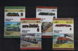 Tuvalu Nukulaelae 17-24 Postfrisch Als 4 Paar #VJ118 - Eisenbahnen