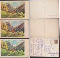 CARTOLINA : Chalet Di Montagna In Primavera. 1955. Ediz. CECAMI. Lotto 3pz. - Autres & Non Classés