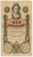 1 GULDEN PRIVILEGIATA BANCA NAZIONALE AUSTRIA LOMBARDO-VENETO 01/01/1858 BB/BB+ - Otros – Europa