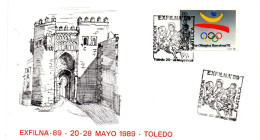 Carta Con Matasellos Commemorativo De  Exposicion De Toledo - Covers & Documents