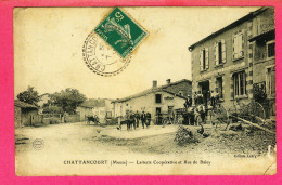 CP. 55.  CHATTANCOURT.  LAITERIE COOPERATIVE ET RUE DE BALEY. Pli Angle Bas Droit, Dans L'état Voir Scan - Altri & Non Classificati