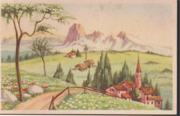 CARTOLINA : Illustrata Con Paesaggi Di Montagna - Ed Cecami.nv.a - Andere & Zonder Classificatie