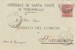 CARTOLINA POSTALE 1899 C.10 TIMBRO PIANSANO TOSCANELLA  (XT3700 - Storia Postale