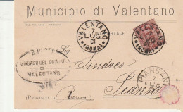 CARTOLINA POSTALE 1901 C.10 TIMBRO VALENTANO LUGO (XT3696 - Marcophilia