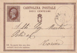 INTERO POSTALE 1877 C.10 TIMBRO SPEZIA (XT3663 - Entero Postal