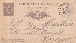 INTERO POSTALE 1902 C.10 TIMBRO BOLOGNA (XT3665 - Entiers Postaux