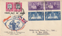 FDC SUDAFRICA 1947  (XT3646 - Brieven En Documenten